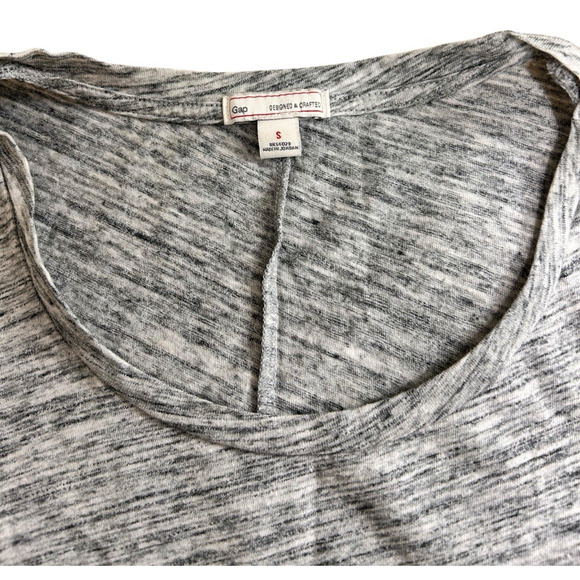 Women's Gap Heather Gray Sleeveless Tee Sz Small Top Casual Athleisure T-Shirt - Picture 4 of 7
